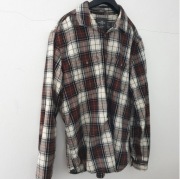Koszula męska casual w kratę, rozmiar L H&M