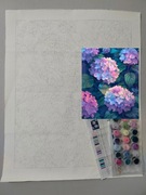 Malowanie po numerach 40x50 hortensja