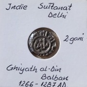 INDIE Sułtanat Delhi 2 Gani GHIYATH AL DIN Balban 1266 - 1287 A.D. VF