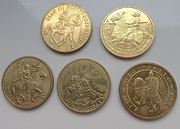 Zestaw 5 monet. Seria - Wojsko Polskie. II Rzeczypospolitej.