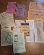 Przedwojenna Chiromancja Niemcy książki ulotki dokumenty cena za całość 