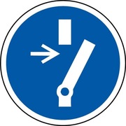 Znak ISO (BHP) Odłącz zasilanie 