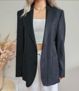 Marynarka Drykorn 100% wełna dziewicza czarna elegancka męska 48 M