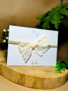 Opaska Bezuciskowa Kokardka Koronka