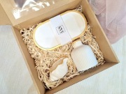 Zestaw prezentowy Boże Narodzenie gips handmade 