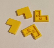 170 Klocek płaski 2x2 żółty - 15 szt.