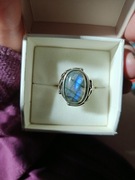 Pierścionek labradoryt 