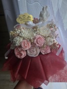 Flower Box świec sojowych w misie gipsowej