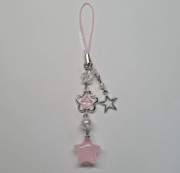 Brelok Zawieszka Na Telefon Różowa Gwiazdka Y2K