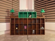 Półka na figurki Kinder Joy - Minecraft