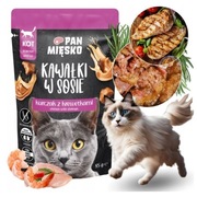 Pan Mięsko Kurczak z krewetkami w sosie Mokra Karma dla kota 30x85g