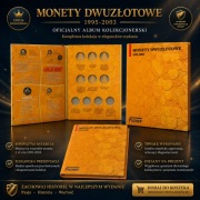 FISCHER ALBUM KLASER NA MONETY 2zł GN 1995-2003 Z OPISEM MONET