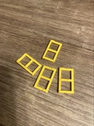 Lego Okno 1x2x3 Żółte 60608 4528136 4 sztuki