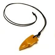 Fiolekart - biżuteria artystyczna, Naszyjnik z bursztynem 