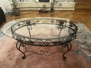 Stolik szklany kuty metal metaloplastyka