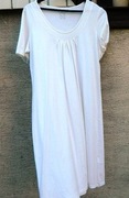 Biała bawełniana luźna sukienka 40/42
