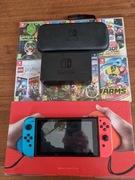 Nintendo Switch v2 +8 gier +etui jak nowe