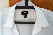 Koszula męska biała H&M slim fit L easy iron Łódź