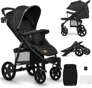 Wózek spacerowy Lionelo Annet Plus Black Carbon
