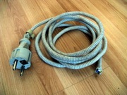 Przewód kabel zasilający 230V w oplocie żelazko 2m