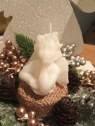 Świeczka Anioł Podziękowanie Chrzest Komunia Święta Ślub Urodziny Prezent 