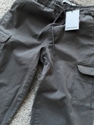 NOWE Spodnie BERSHKA Jeansy o kroju baggy z nadrukiem - rozmiar 36