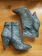 Primark brokatowe botki 36