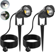 Reflektory ogrodowe LED 5W czujnik zmierzchu IP65 2 szt