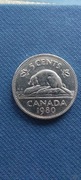 Moneta Kanada 5 centów 1980