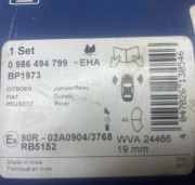 klocki hamulcowe boxer ducato jumper bosch 0 986 494 799 