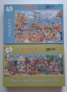 Puzzle 2 x 1000 el. Christa Shanty i Bitwa pod Grunwaldem - nowe, w folii