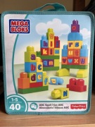 Fisher Price Klocki 40szt. Mega Bloks 1-5 lat