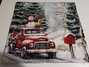 Poszewka dekoracyjna 45x45 , zima, bałwan