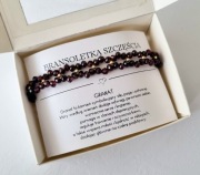 Bransoletka szczęścia granat 