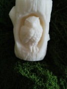 Piękna ręcznie robiona świeca sojowa 