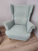 Fotel STRANDMON IKEA miętowy