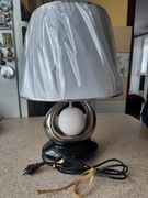 Lampka nocna biała srebro nowa home &you 