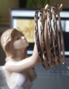 Srebrna bransoletka sprężynka Warmet