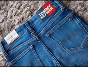 Nowe spodnie rurki jeansy Tommy Hilfiger 128cm rurki jeans 
