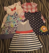 Zestaw sukienek dla dziewczynki, rozmiar 80 - 5 sztuk 