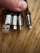 Kabel 3 w 1, zawieszka do kluczy