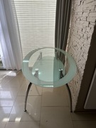 Szklany stół 149x90cm z nogami ze stali kwasowej TYLKO ODBIÓR OSOBISTY