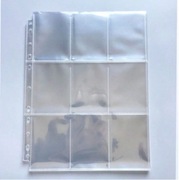 OBWOLUTY KOSZULKI DO SEGREGATORA A4 Z 9 KIESZENIAMI ZESTAW 100 SZTUK