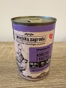 Wiejska zagroda mokra karma dla kota 24 sztuki KURCZAK Z KACZKA 