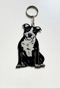 Breloczek do kluczy bulterier, pitbull, amstaff