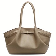 Duża torba na ramię beżowa ekoskóra pomysł na prezent