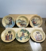 talerze bambusowe "pijana piękność" orientalna ozdoba restauracji na sciane