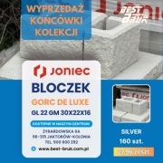Wyprzedaż Pustak, bloczek ogrodz. Joniec GORC de luxe GL 22 30x22x16 