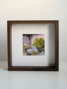 Obraz abstrakcyjny – pastele olejne | oprawiony w ramę z passe-partout