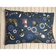 Poszewka bawełniana na poduszkę 40x60 Play Game Pady na granacie